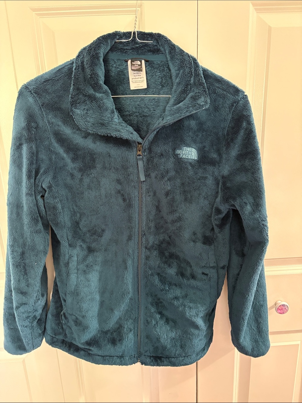 The North Face Women’s Teal Plush Fleece Full-Zip Jacket